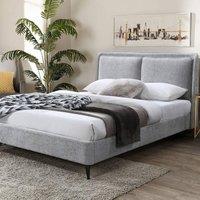Snuggle Beds Cecilia Pillow Back Grey Silver Bed Frame | Size: King