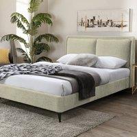Snuggle Beds Cecilia Pillow Back Sage Bed Frame in Green | Size: Double