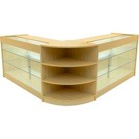 Monstershop Apollo LED Shop Counter Set LM60 & 2 x K1500 - Maple in Beige