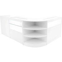 Monstershop Europa LED Shop Counter Set B900, C900, TB60 & LM60 - White