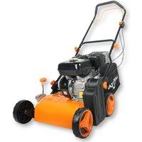 Lazy Tools Petrol Lawn Scarifier & Raker 212cc 420mm 2-in-1 Garden Aerator in Orange