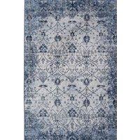 THE RUGS Montana Vintage Navy & Cream Living Room Area Rug 4030 | Size: 80 cm x 150 cm