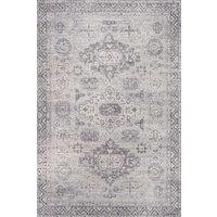 THE RUGS Montana Vintage Grey & Cream Living Room Area Rug 4050 | Size: 80 cm x 150 cm