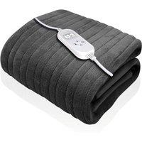 Dreamcatcher XL Electric Throw Heated Double Over Blanket Fleece - Grey
