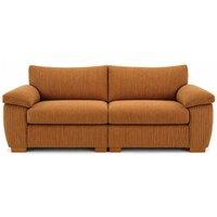 SOFASELECTION UK Amalfi 2 Seater Split Sofa Soft Fabric in Tan Beige | Size: 2 Pack
