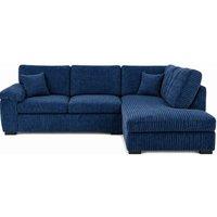 SOFASELECTION UK Amalfi Right Hand Corner Sofa with Soft Fabric in Blue | Size: 4 Pack