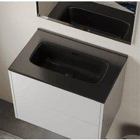 Banyetti Athena Ceramic No Tap Hole 600mm Basin Sink - Matt Black