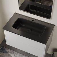 Banyetti Athena Ceramic 1000mm Basin Sink - Matt Black