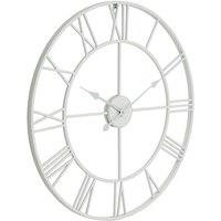 Hill Interiors Skeleton Wall Clock in White