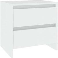 Berkfield Home Bedside Cabinet White 45x34.5x44.5 cm Engineered Wood