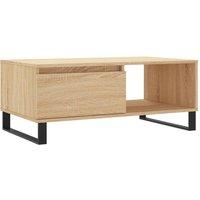 Berkfield Home Coffee Table Sonoma Oak 90x50x36.5 cm Engineered Wood in Brown