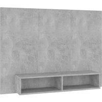 Berkfield Home Wall TV Cabinet Concrete Grey 120x23.5x90 cm Engineered Wood