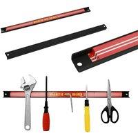 Nordara 6x18" Magnetic Tool Bar Heavy Duty Garage Wall Storage Strips in Red | Size: 10000mm x 520mm