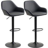 Nordara Adjustable Bar Stools Set of 2, 360 Swivel Barstool Black | Size: 100 cm x 15 cm
