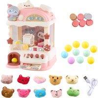 Living and Home Mini Claw Machine for Kids with Lights and Music in Pink