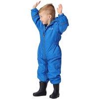 Regatta Splosh Hooded Waterproof All in One Puddle Suit in Blue | Size: 6-12 m
