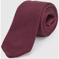 Burton Men's Burgundy Slim Knit Tie