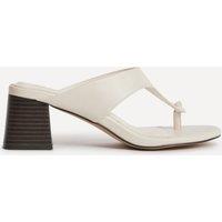 Linzi Women's Briar Ivory Toe Post Mule Heels | Size: 7-Standard Fit