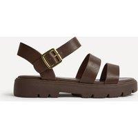 Linzi Women's Tayla Wide Fit Brown Gladiator Sandals | Size: 7-Wide Fit