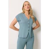 Long Tall Sally Women's Tall Button Knitted Cardigan in Light Blue | Size: 22-24