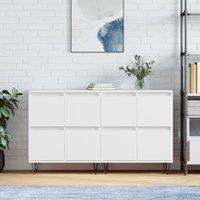 Berkfield Home Sideboards 2 pcs White Engineered Wood