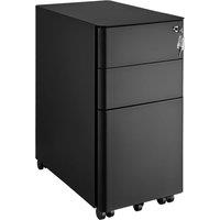 tectake Filing Cabinet Parvus in Black