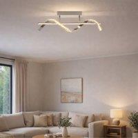 Pagazzi Hyde Chrome & Crystal Semi-Flush Led Ceiling Light in Silver