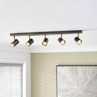 Pagazzi Hereford Matte Pewter 5-Spot Bar in Grey
