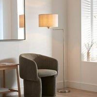 Pagazzi Marston Satin Nickel Floor Lamp in Silver