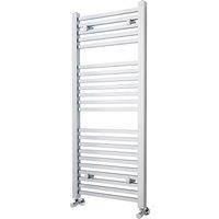 Balterley Heated Vertical Towel Ladder Square Rail 1167 BTU, 1200x500mm - Chrome in Silver