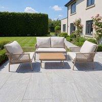 Artemis Home Verano Outdoor Rope Conversation Set in Cream