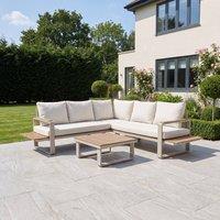 Artemis Home Linden Outdoor Corner Lounge Set & Table in Cream