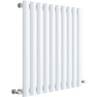 Balterley Embrace Horizontal Single Panel Radiator, 600mm x 586mm - Gloss White