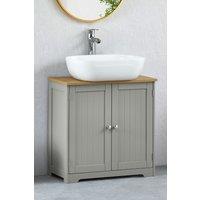 Home Discount Bath Vida Priano 2 Door Under Sink Cabinet Bathroom Unit in Grey