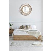 Time4sleep Molle Wooden Ottoman Bed Frame - Bed Frame Only in Light Oak | Size: King