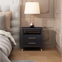 Cabinet Bits Biasi 2 Drawer Bedside Table in Grey