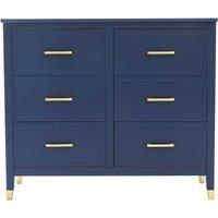 Cabinet Bits Palazzi 6 Drawer Chest of Drawers in Navy