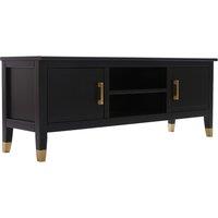 Cabinet Bits Palazzi 2 Door TV Unit H45 W120 D35cm in Black