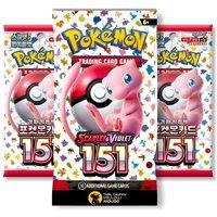 That Chunky Yellow Mouse Pokemon 151 Booster Bundle - 1 English + 2 Bonus Korean Booster Packs