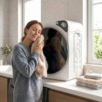 HOMCOM 5kg Vented Tumble Dryer, Compact Dryer with 5 Drying Modes in White