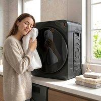 HOMCOM 5kg Vented Tumble Dryer, Compact Dryer with 5 Drying Modes in Black