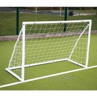 Precision Football Goal in White