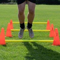 Precision Agility Sports Cones Set in Orange