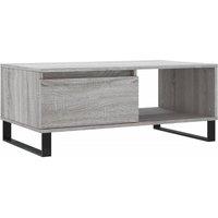 Berkfield Home Coffee Table Grey Sonoma 90x50x36.5 cm Engineered Wood