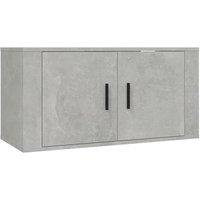 Berkfield Home Wall Mounted TV Cabinet Concrete Grey 80x34.5x40 cm