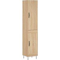 Berkfield Home Highboard Sonoma Oak 34.5x34x180 cm Engineered Wood in Brown