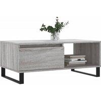 Berkfield Home Modern Coffee Table Grey Sonoma 90x50x36.5 cm Engineered Wood