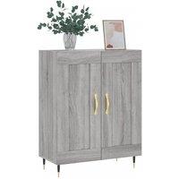 Berkfield Home Sideboard Grey Sonoma 69.5x34x90 cm Engineered Wood