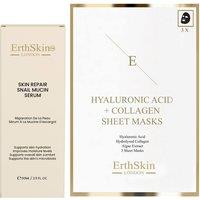 Erth Skin London Snail Mucin Serum 60ml + Hyaluronic Collagen Masks in Na