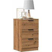 Berkfield Home Bedside Cabinets 2 pcs Artisan Oak 40x36x65 cm Engineered Wood in Brown | Size: 40 x 36 x 65 cm